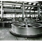 Wheels used on the Burlington Beach Lift Bridge.