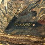 Detail of the Chabanex signature on the lower right corner of the tapestry