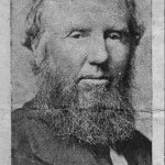 Black and white portrait reproduced from a book. Underneath the portrait reads "William Turnbull of the Mary Street Foundry 1854"